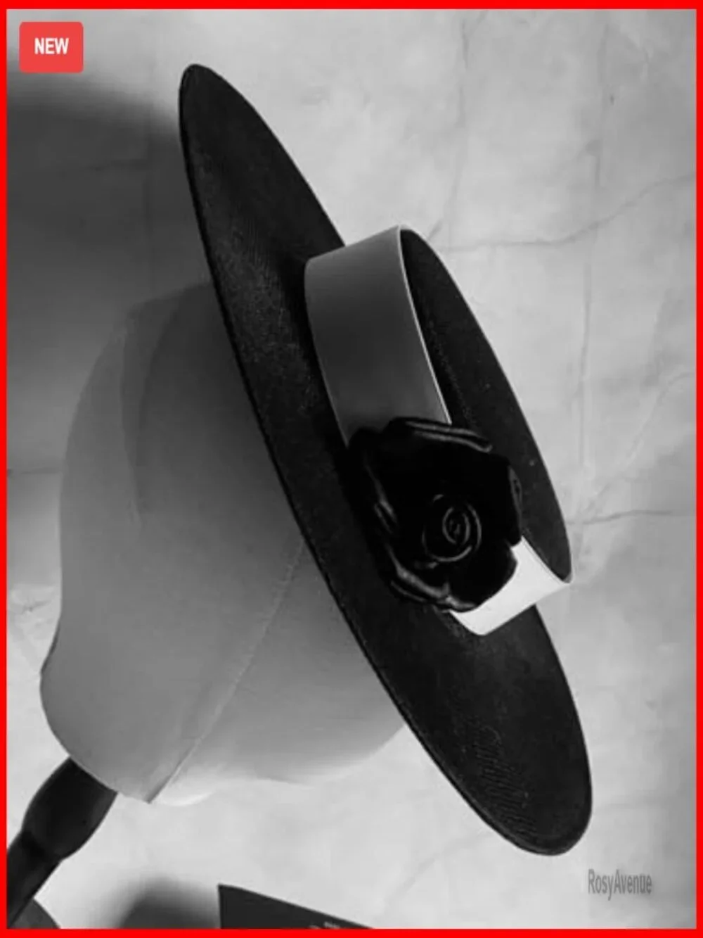 Handmade Satin Derby Fascinator Hat with Flower for Church Wedding Events